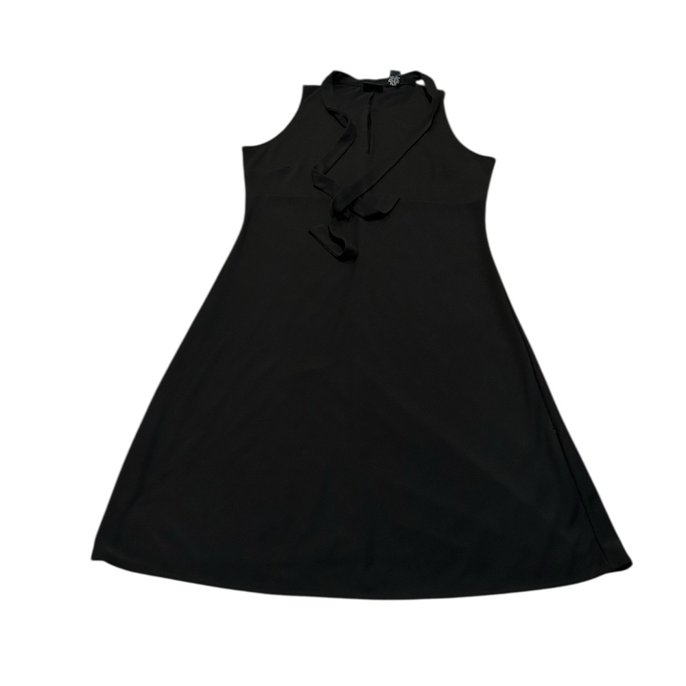 NY&C black tie neck dress